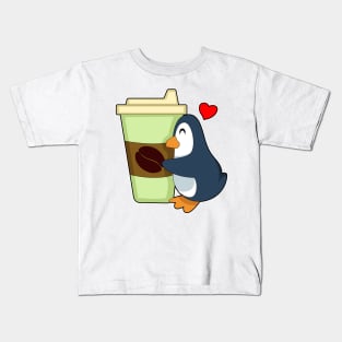 Penguin Coffee to go Kids T-Shirt